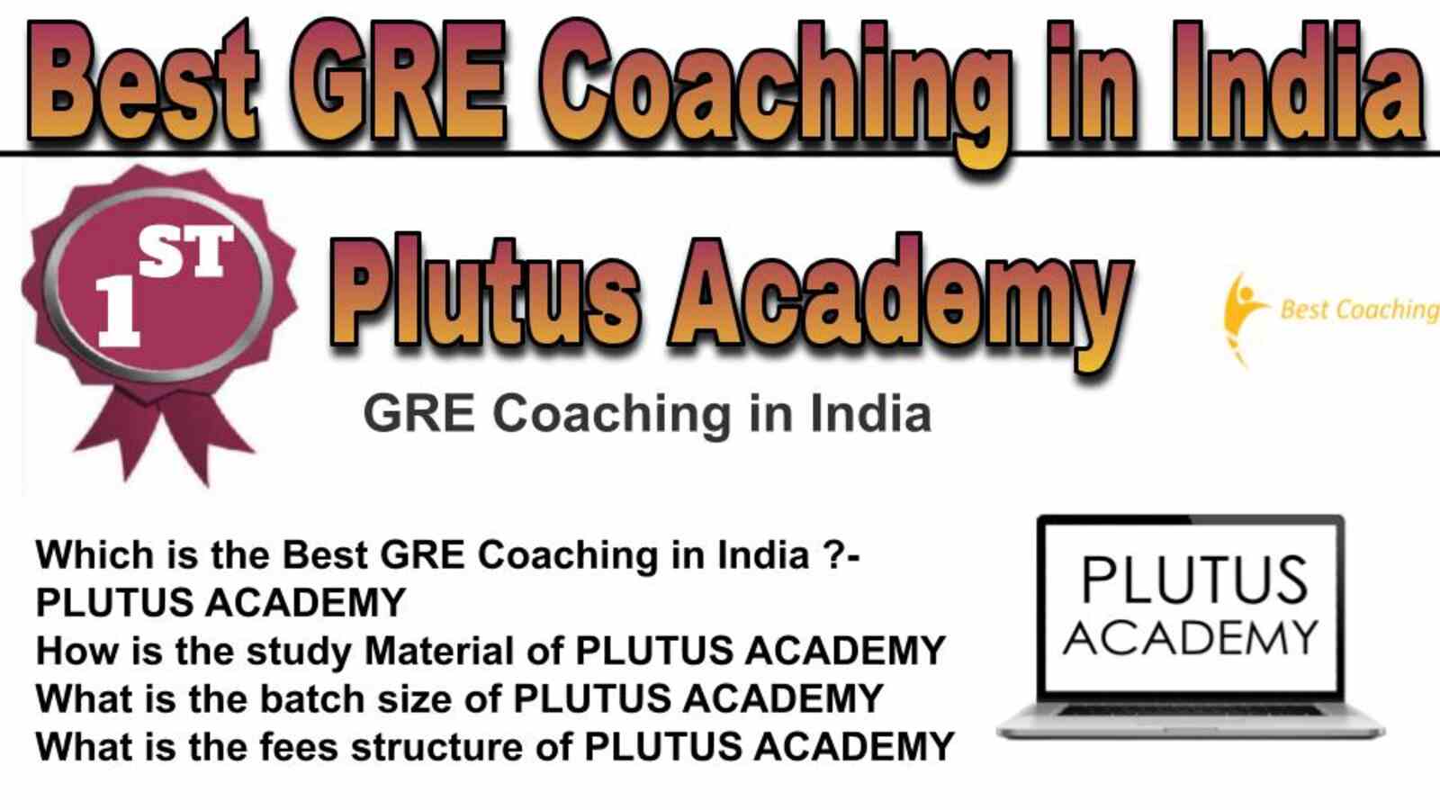 Rank 1 best GRE coaching in India