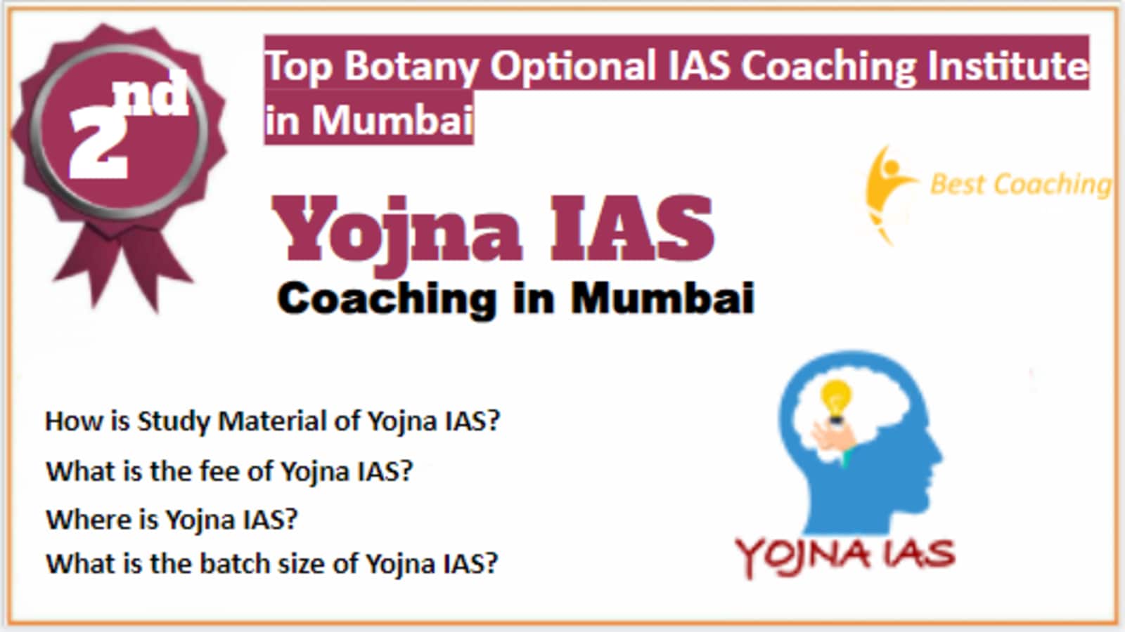 Rank 2 Best Botany Optional IAS Coaching in Mumbai