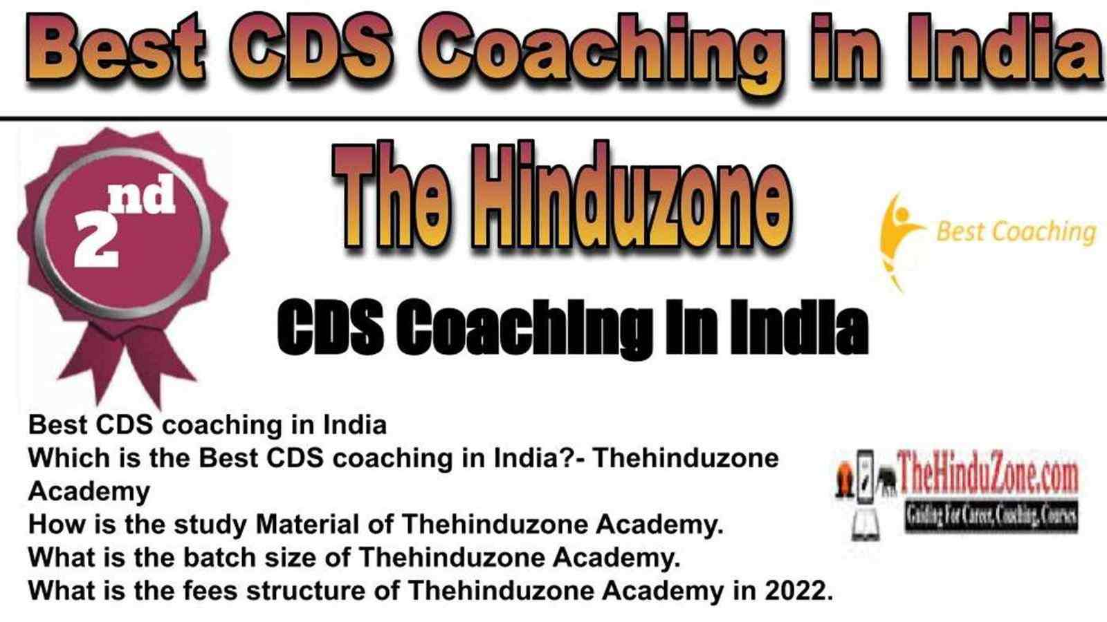 Rank 2 Best CDS Coaching in India