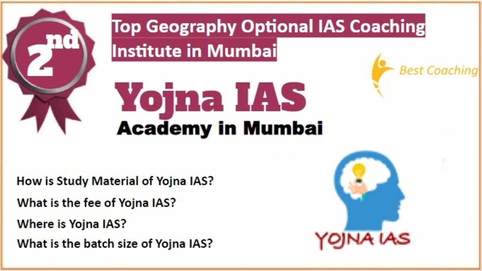 Rank 2 Best Geography Optional IAS Coaching in Mumbai