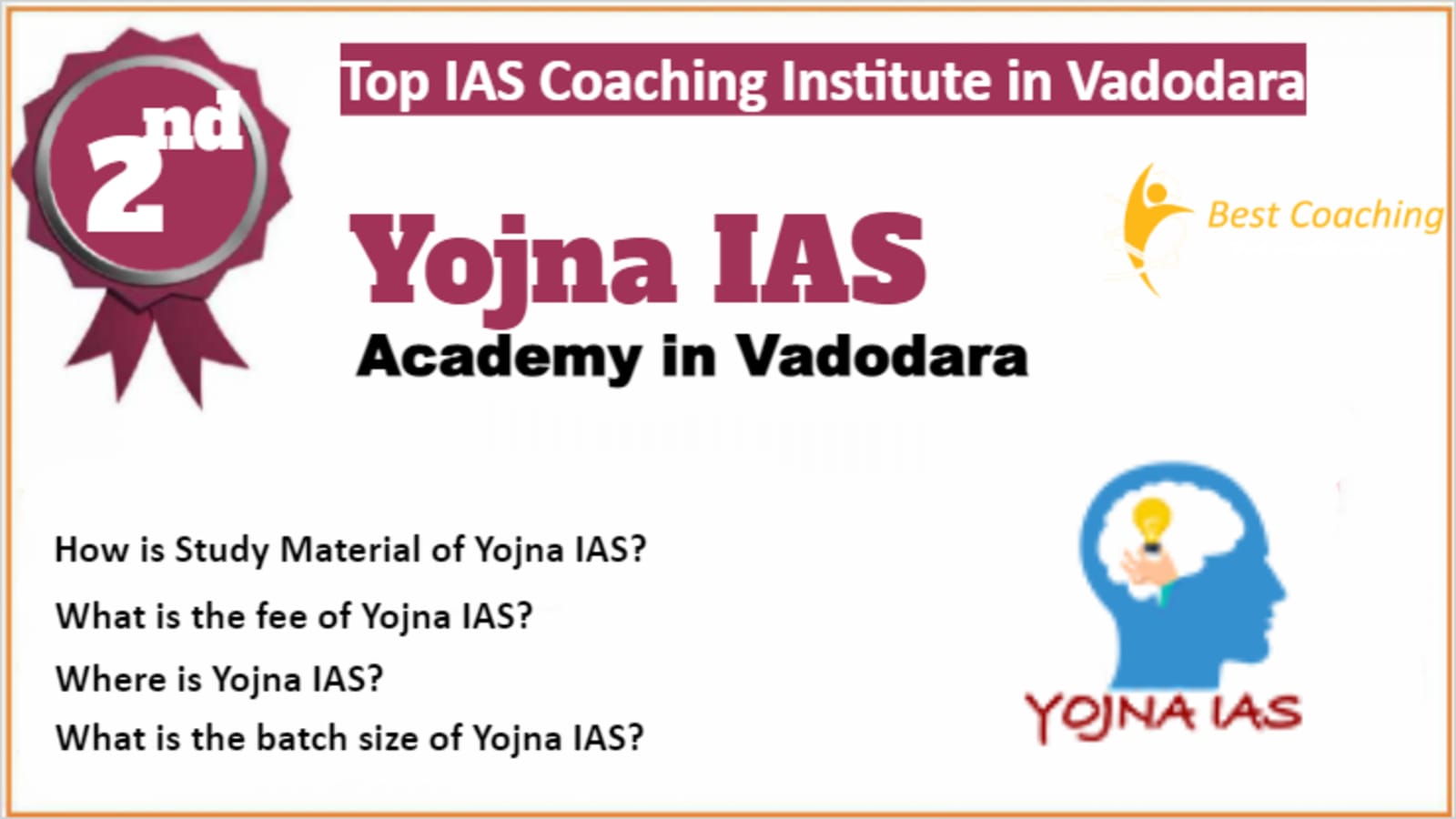 Yojna IAS Coaching in Vadodara. Best IAS Preparation in Vadodara Rank 2. Rank 2nd IAS Coaching in Vadodara. 2nd Top IAS Coaching in Vadodara 2023. Best IAS Coaching in Vadodara Rank 2. List of Best 10 IAS Coaching in Vadodara Rank 2 Best IAS Coaching in Vadodara