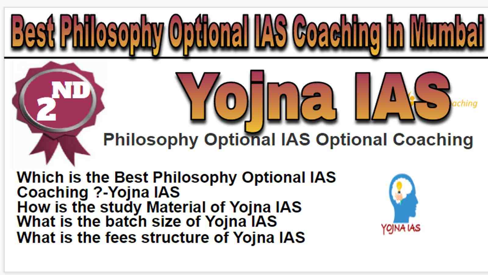 Rank 2 Best Philosophy Optional IAS Coaching in Mumbai