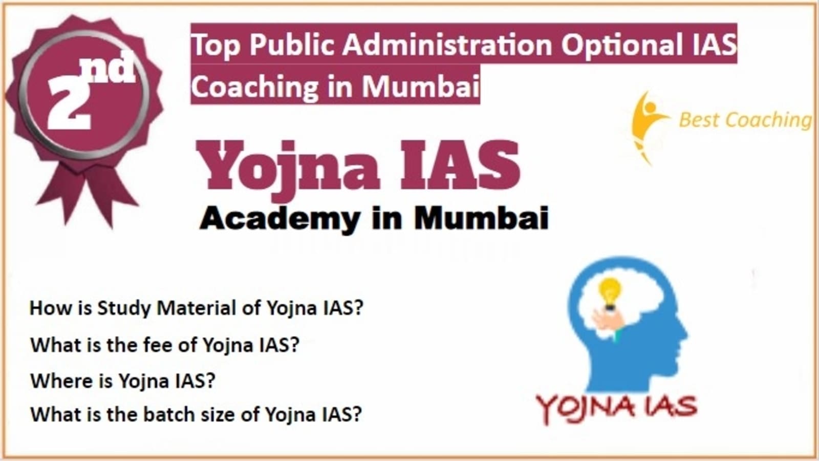 Rank 2 Best Public Administration Optional IAS Coaching in Mumbai