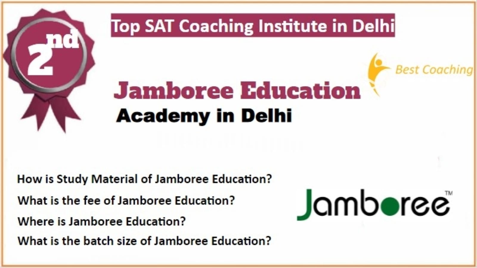 Rank 2 Best SAT Coaching in Delhi