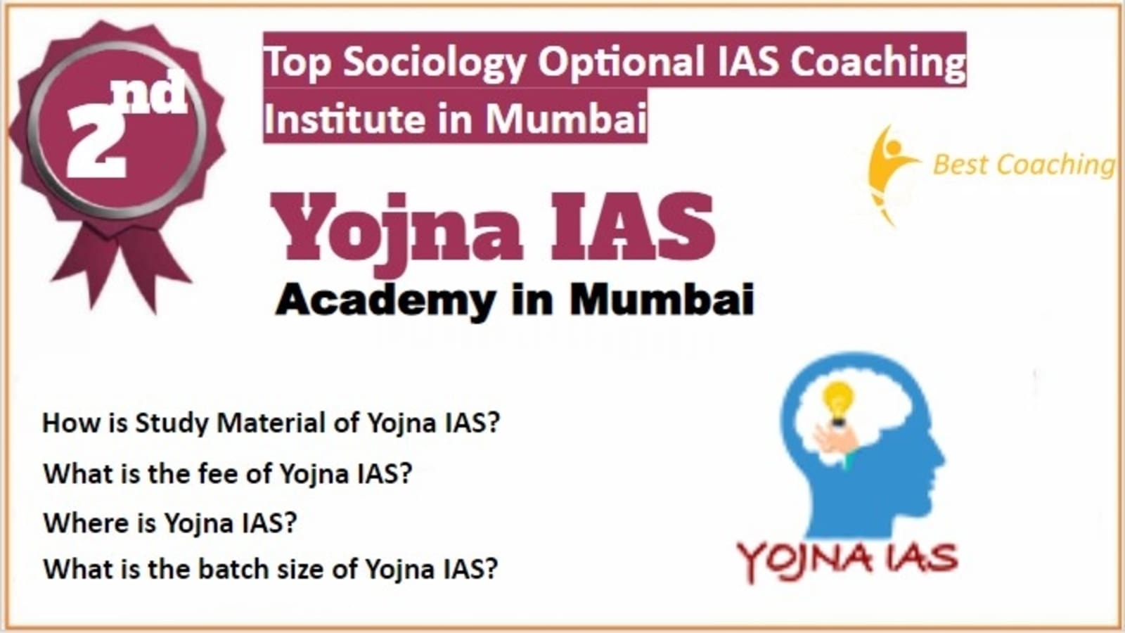 Rank 2 Best Sociology Optional IAS Coaching in Mumbai