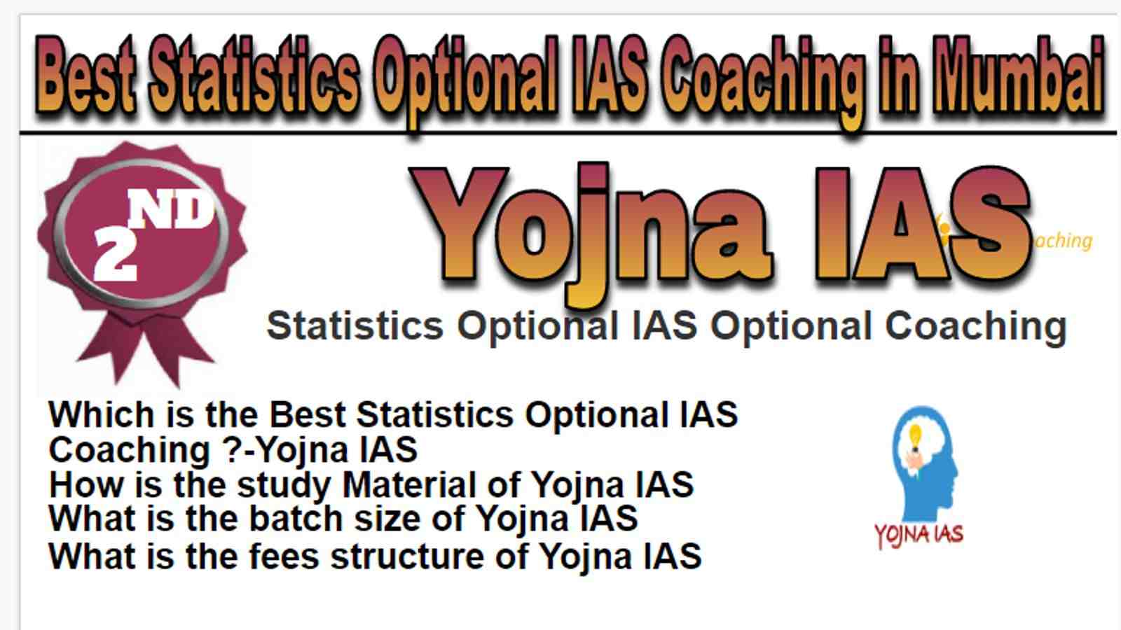 Rank 2 Best Statistics Optional IAS Coaching in Mumbai
