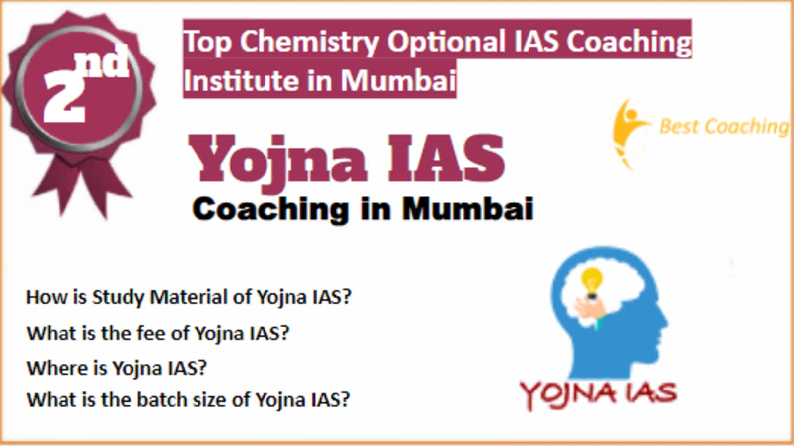 Rank 2 Best Chemistry Optional IAS Coaching in Mumbai
