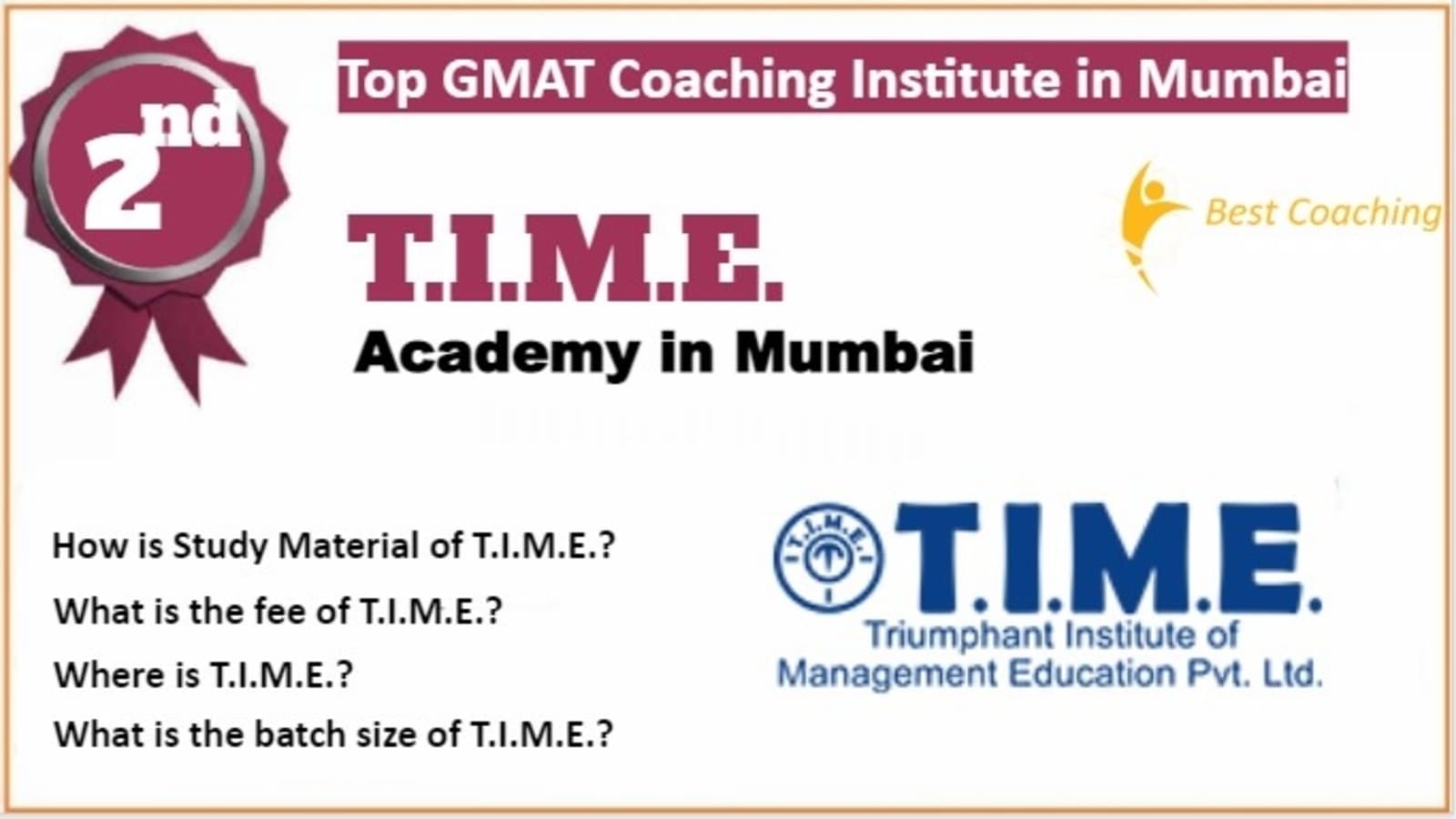 Rank 2 Top GMAT Coaching in Mumbai