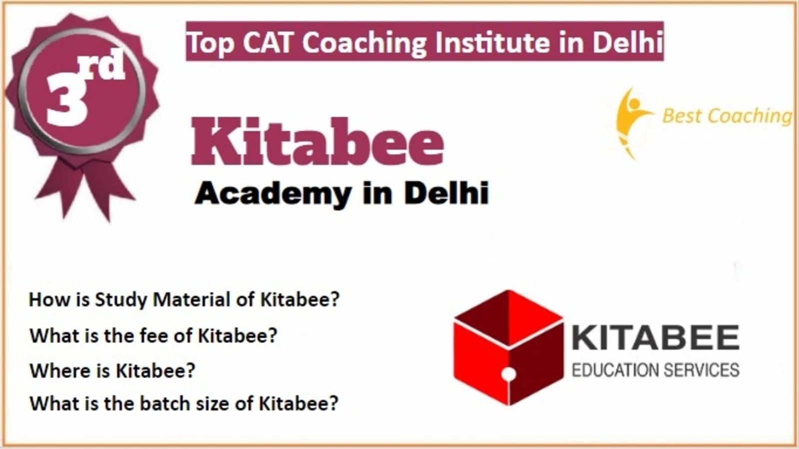 Rank 3 Best CAT Coaching in Delhi