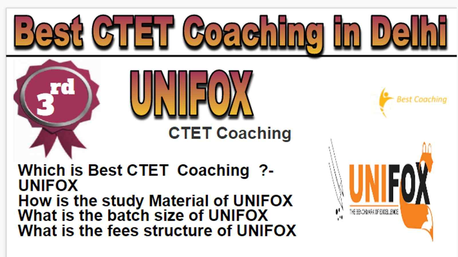 Rank 3 Best CTET Coaching in Delhi
