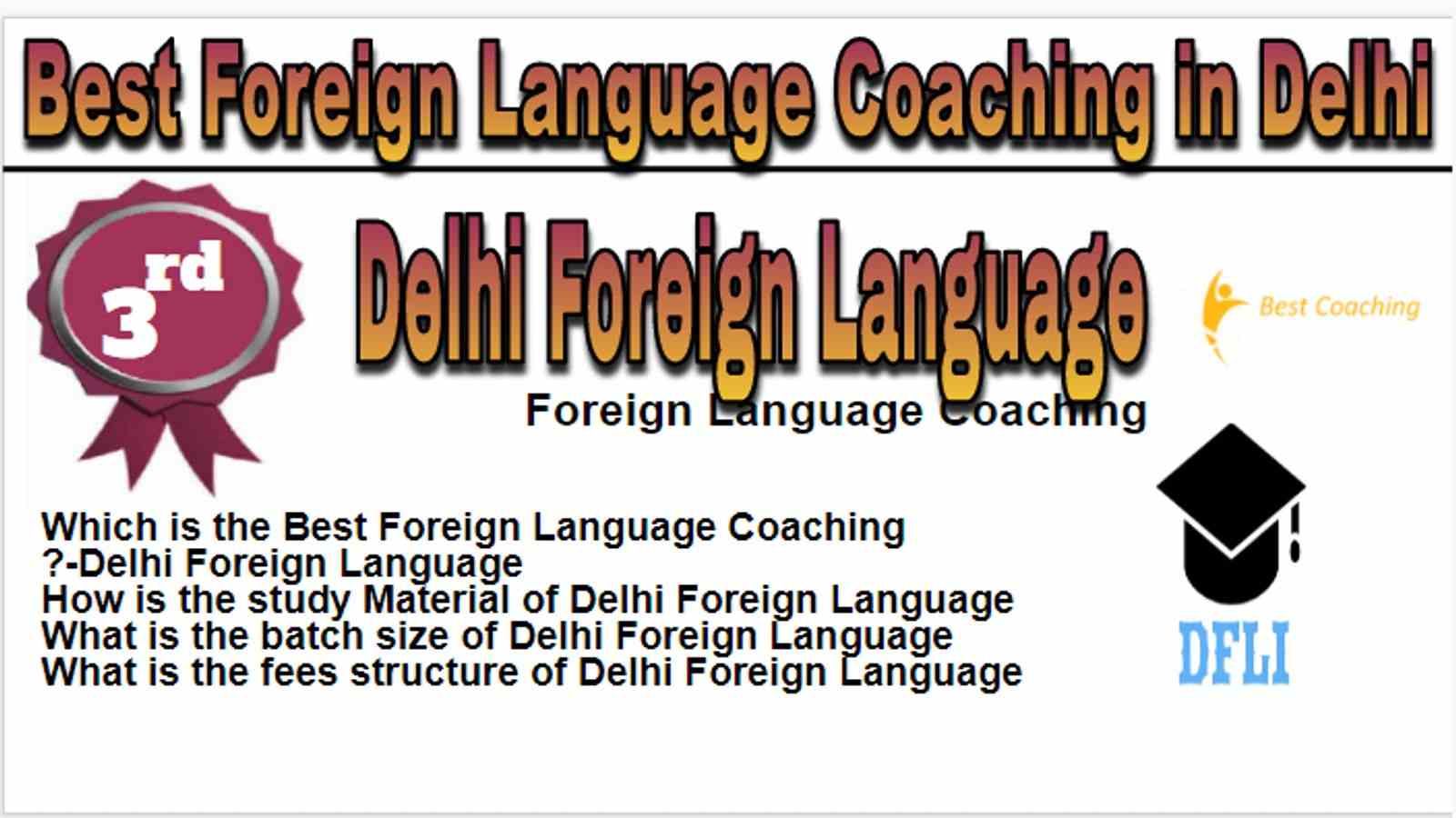 Rank 3 Best Foreign Language Coaching in Delhi