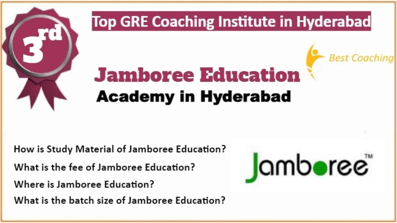 Rank 3 Best GRE Coaching in Hyderabad