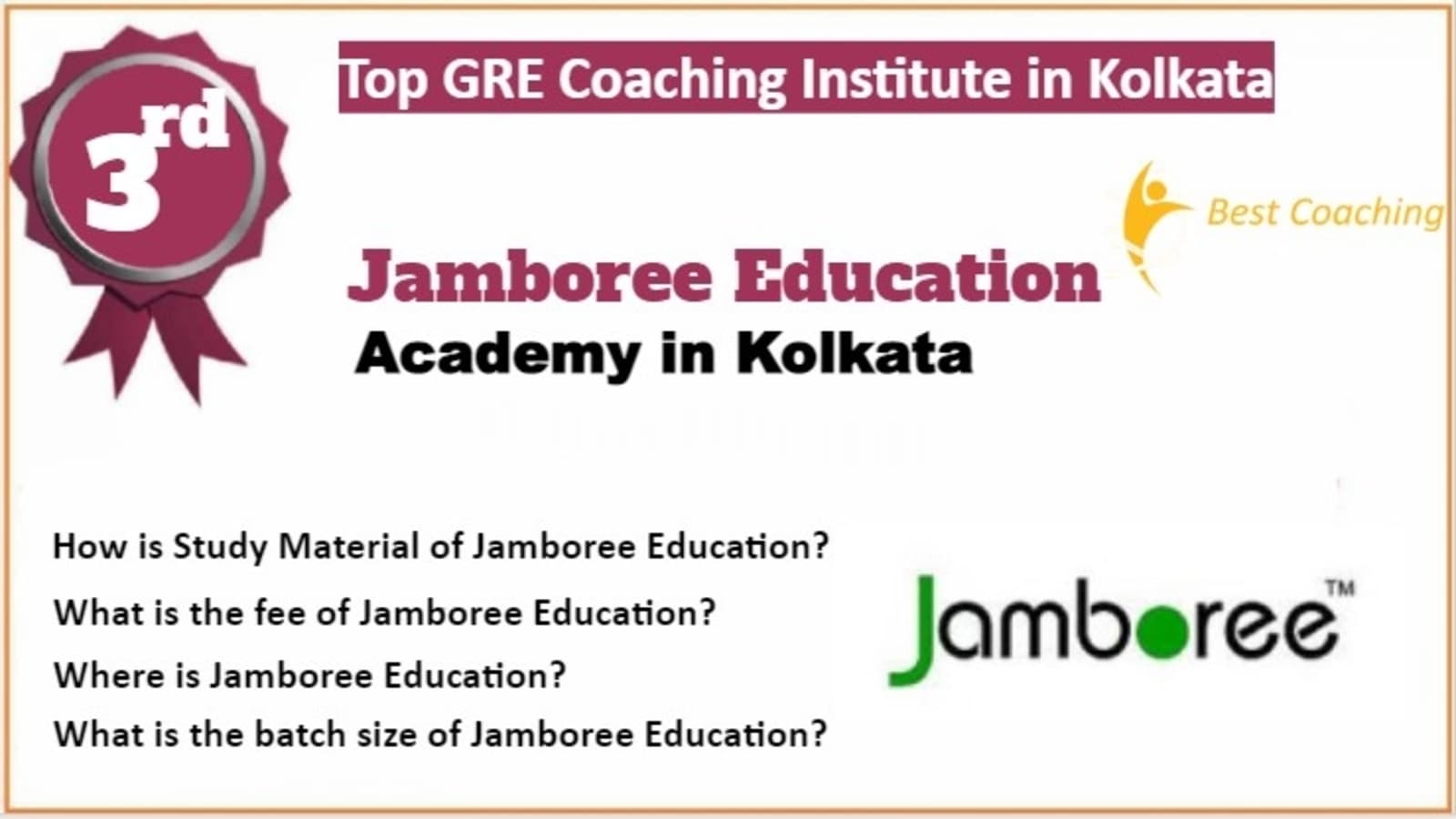 Rank 3 Best GRE Coaching in Kolkata