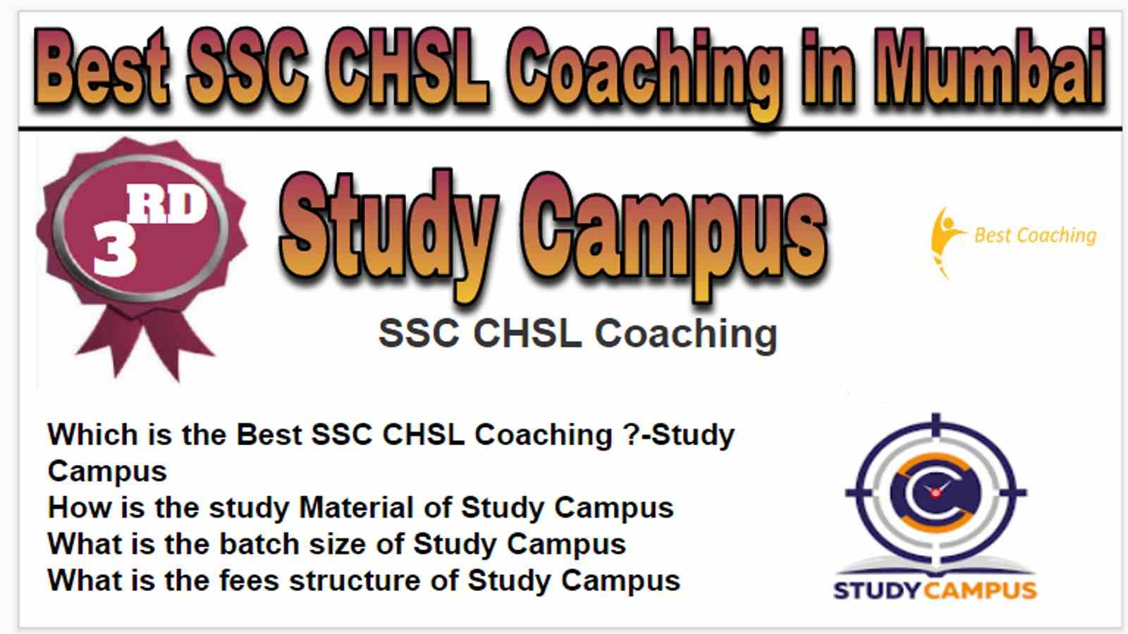 Rank 3 Best SSC CHSL Coaching in Mumbai