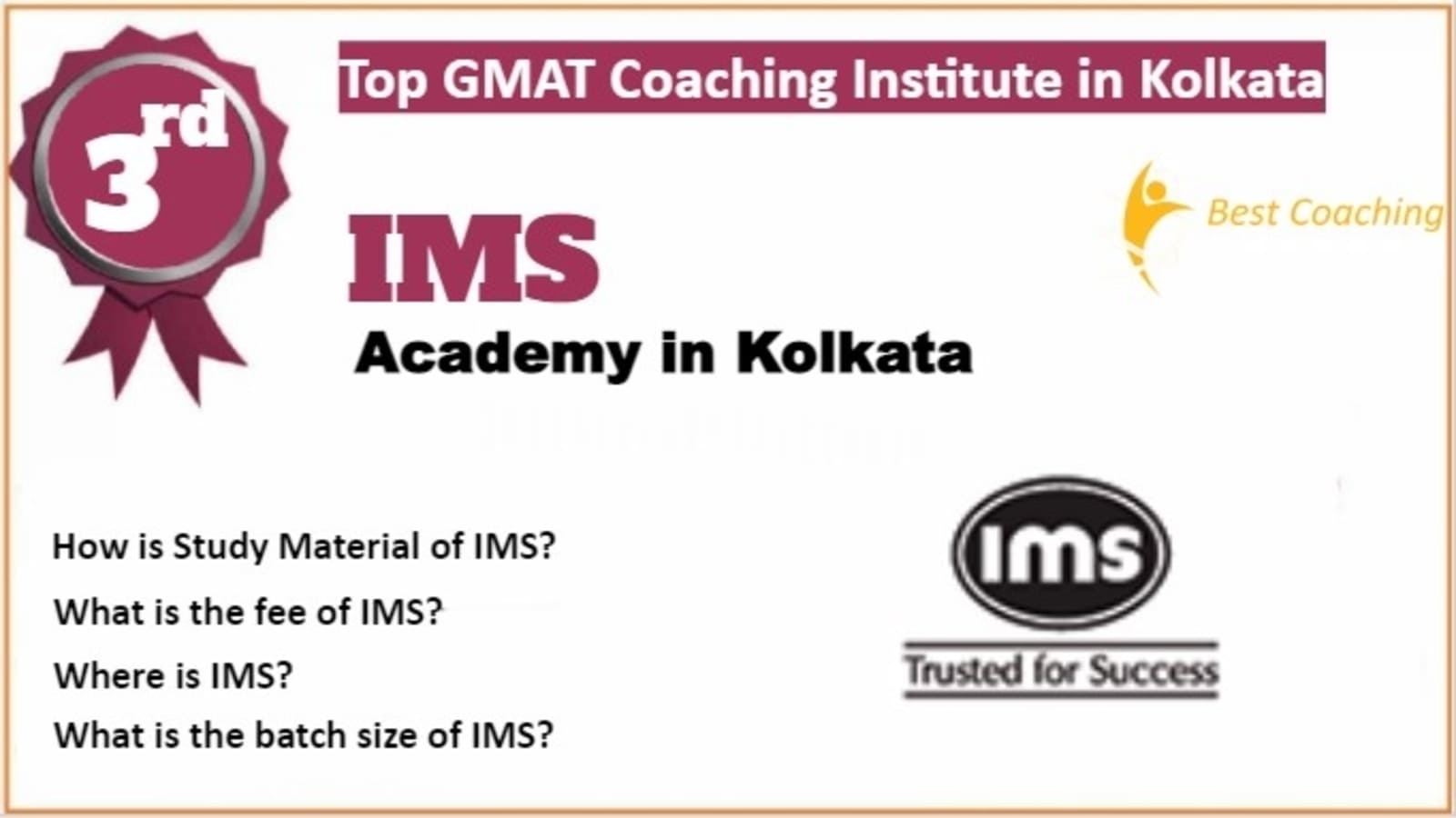 Rank 3 Top GMAT Coaching in Kolkata