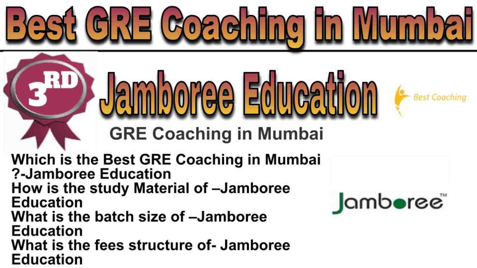 Rank 3 best GRE coaching in Mumbai
