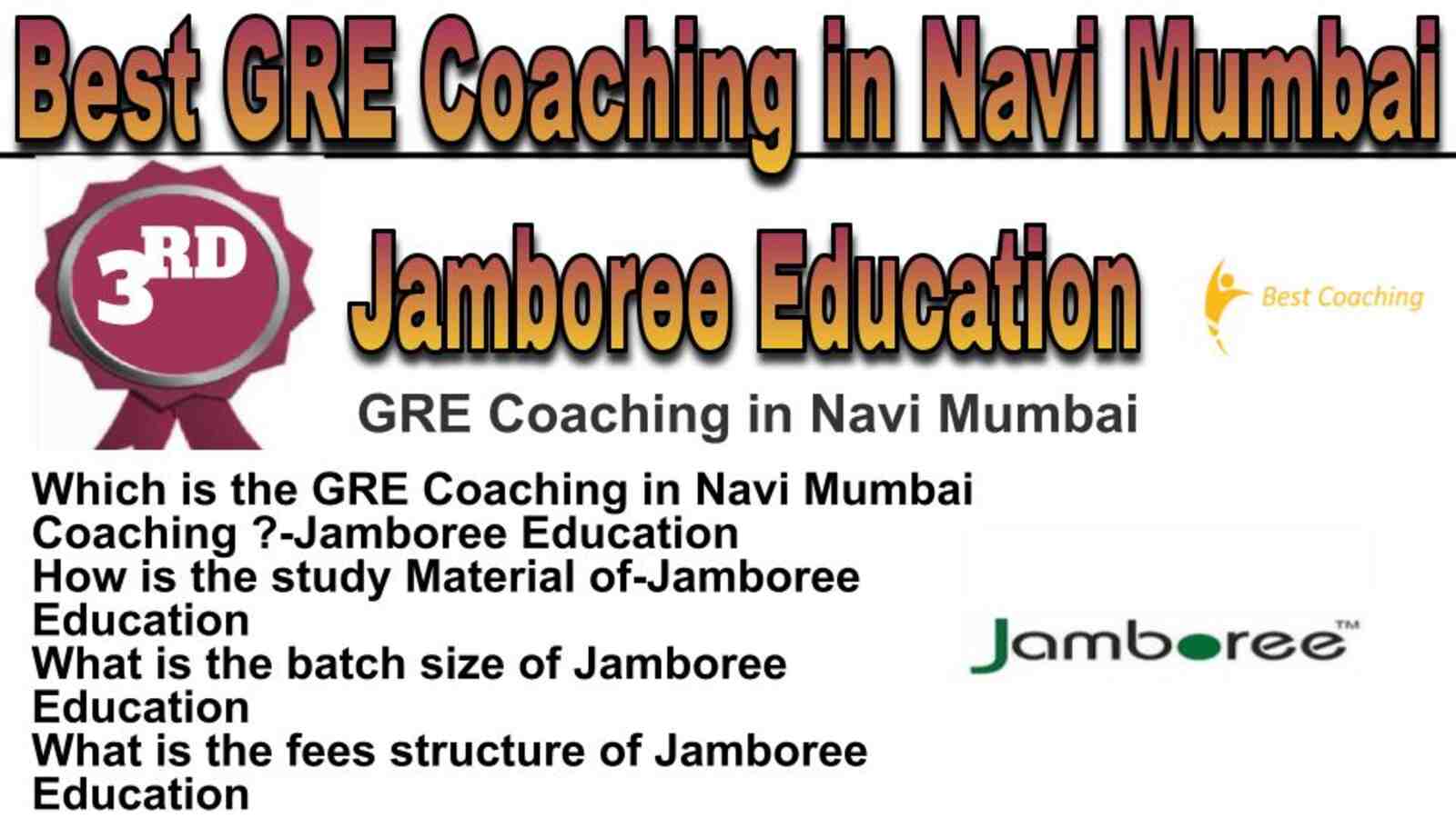 Rank 3 best GRE coaching in Navi Mumbai