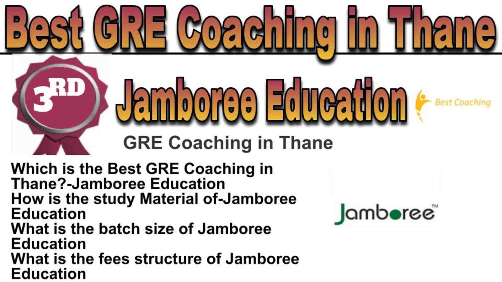 Rank 3 best GRE coaching in Thane