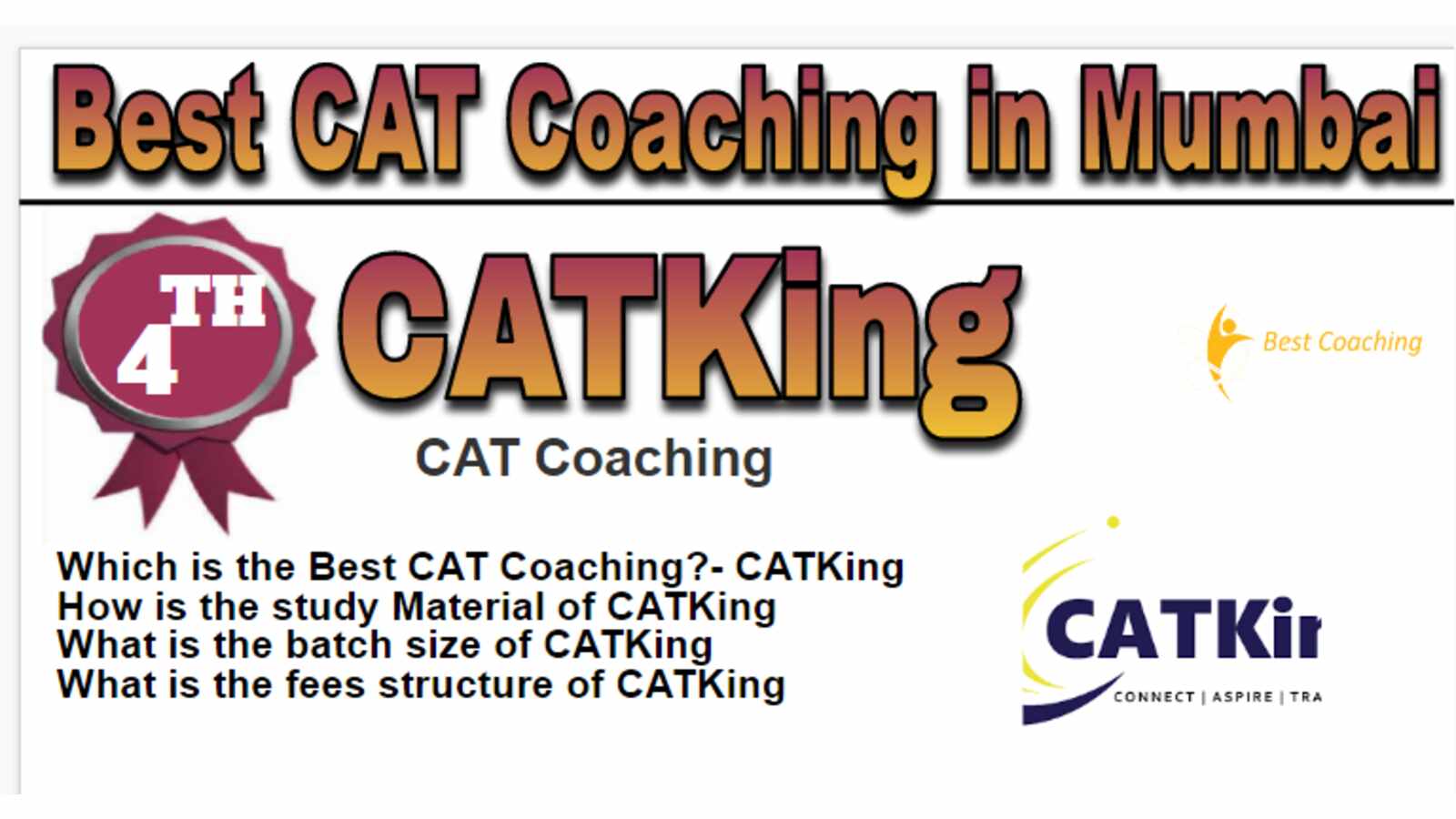 Rank 4 Best CAT Coaching in Mumbai