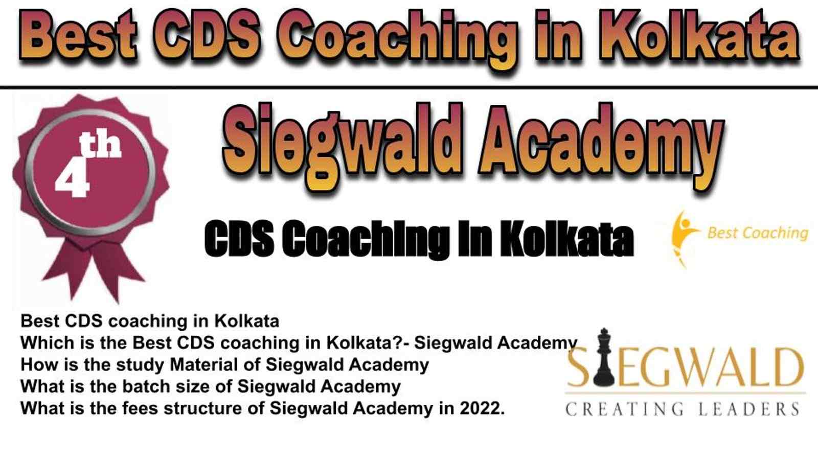 Rank 4 Best CDS Coaching in Kolkata