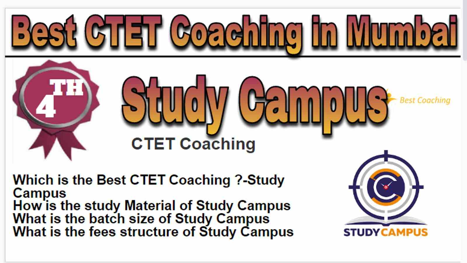 Rank 4 Best CTET Coaching in Mumbai
