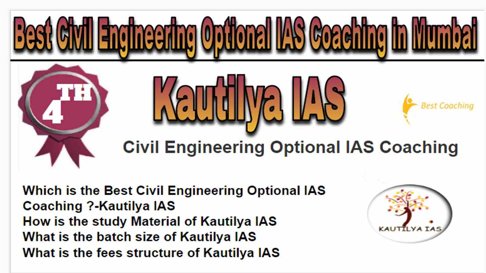 Rank 5 Best Civil Engineering Optional IAS Coaching in Mumbai