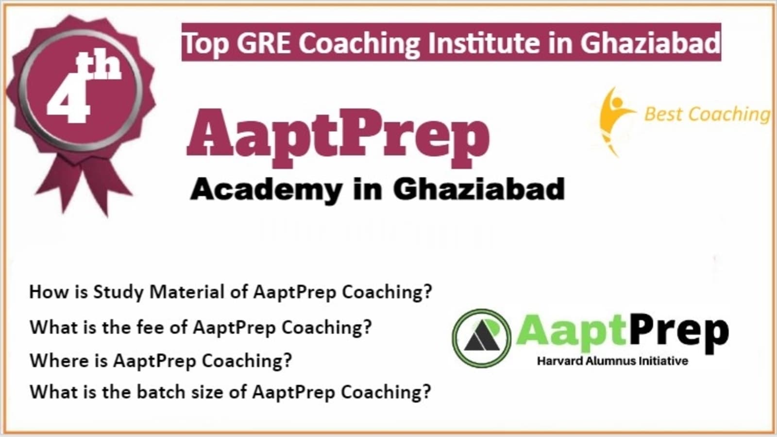 Rank 4 Best GRE Coaching in Ghaziabad