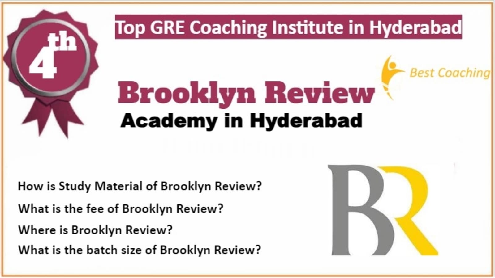 Rank 4 Best GRE Coaching in Hyderabad