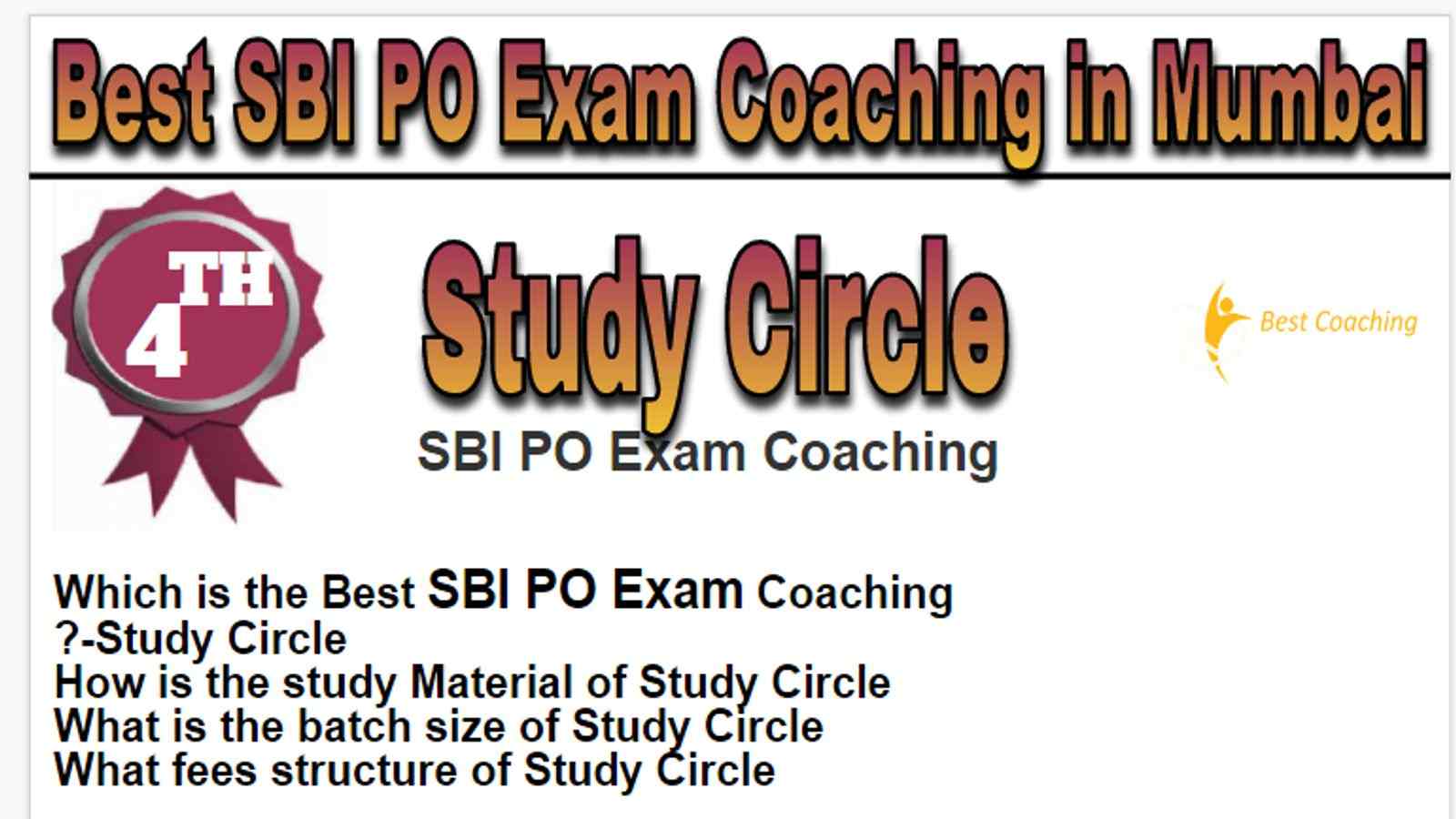 Rank 4 Best SBI PO Exam Coaching in Mumbai