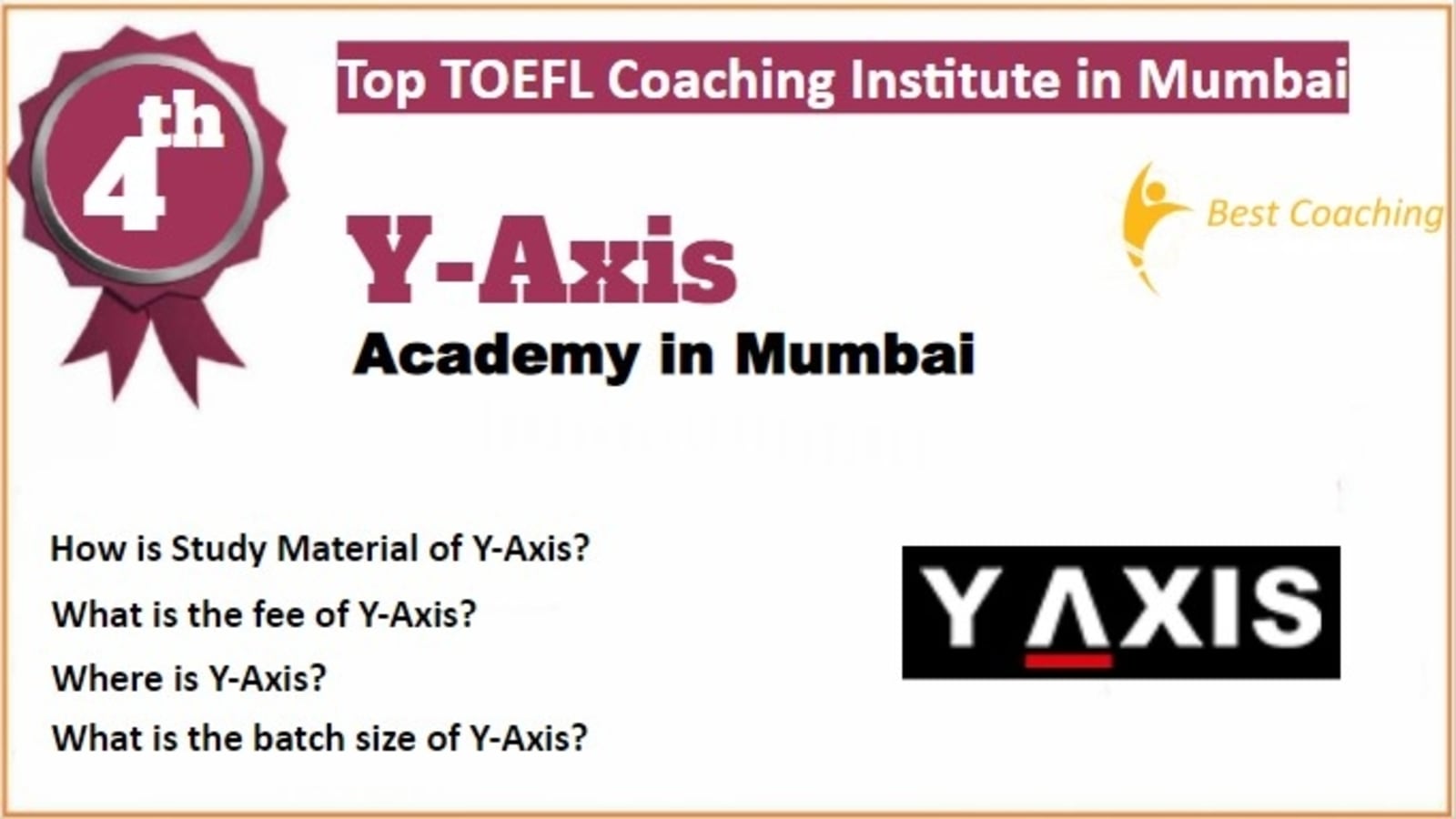 Rank 4 Top TOEFL Coaching in Mumbai