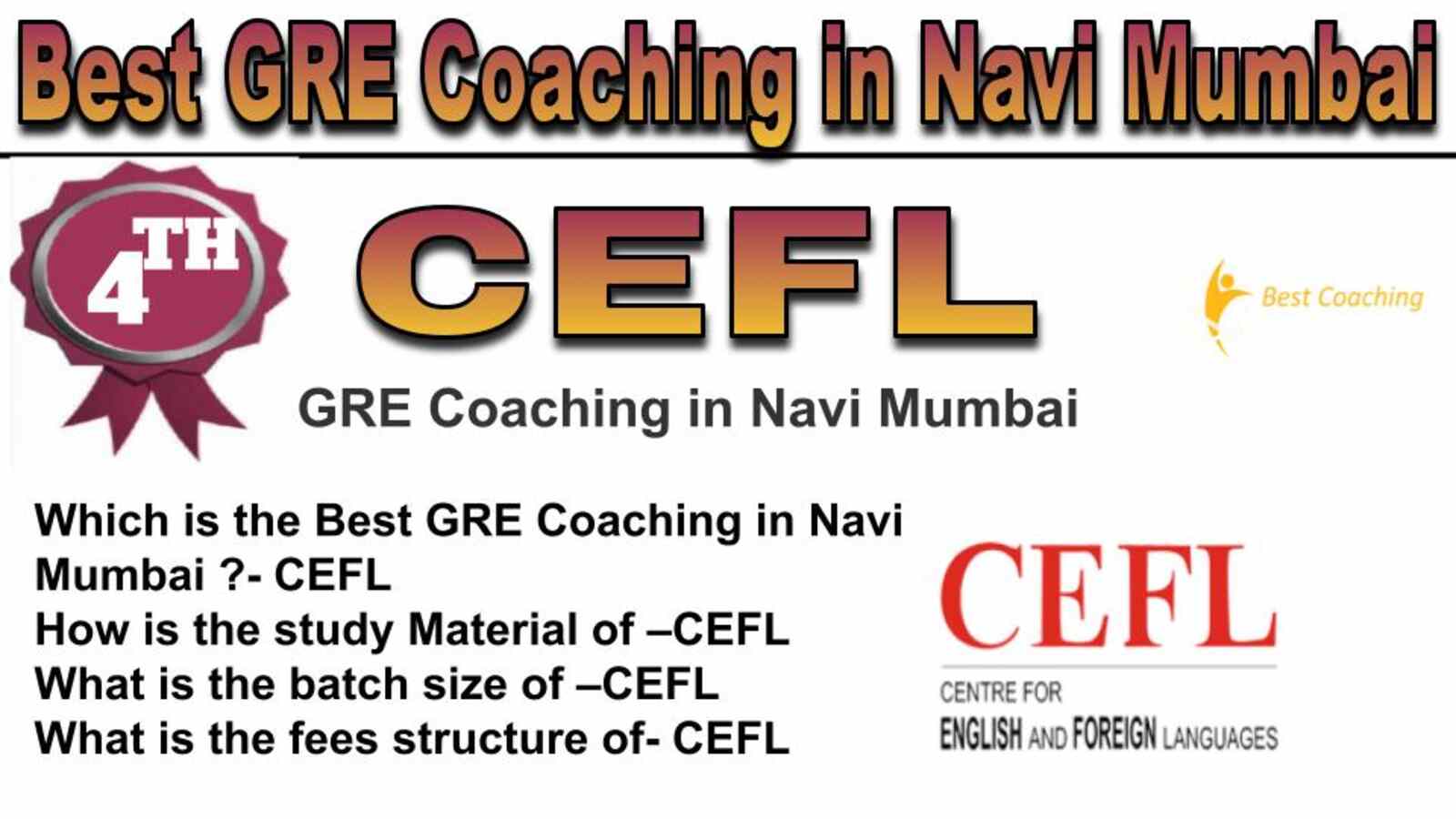 Rank 4 best GRE coaching in Navi Mumbai