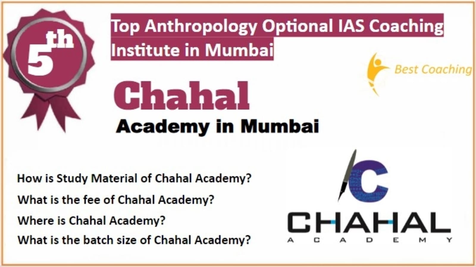Rank 5 Best Anthropology Optional IAS Coaching in Mumbai