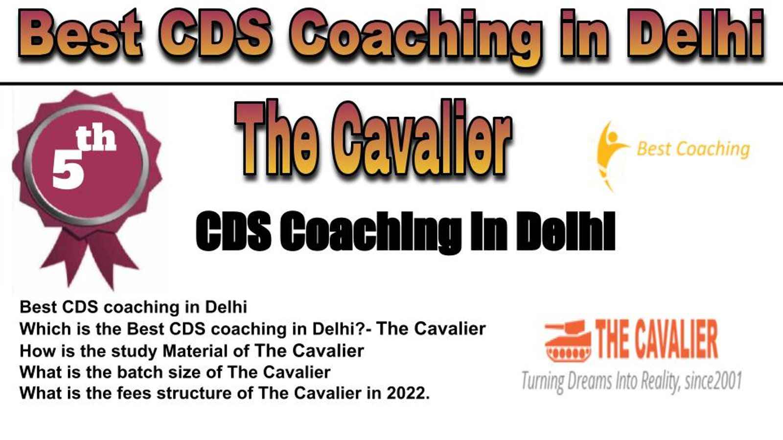 Rank 5 Best CDS Coaching in Delhi