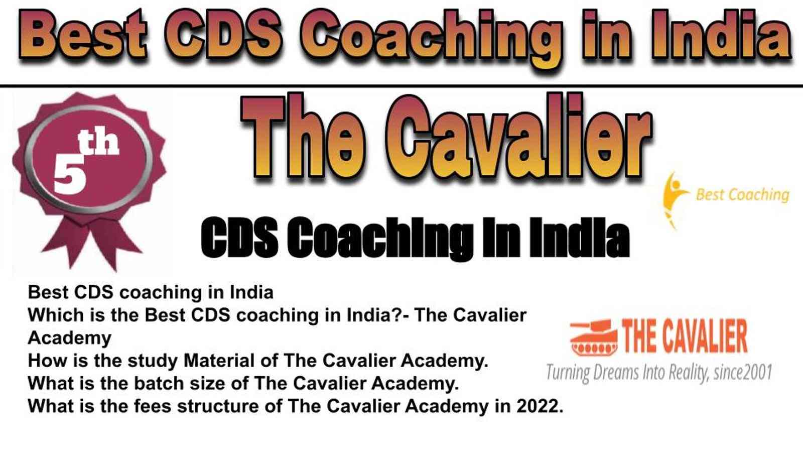 Rank 5 Best CDS Coaching in India