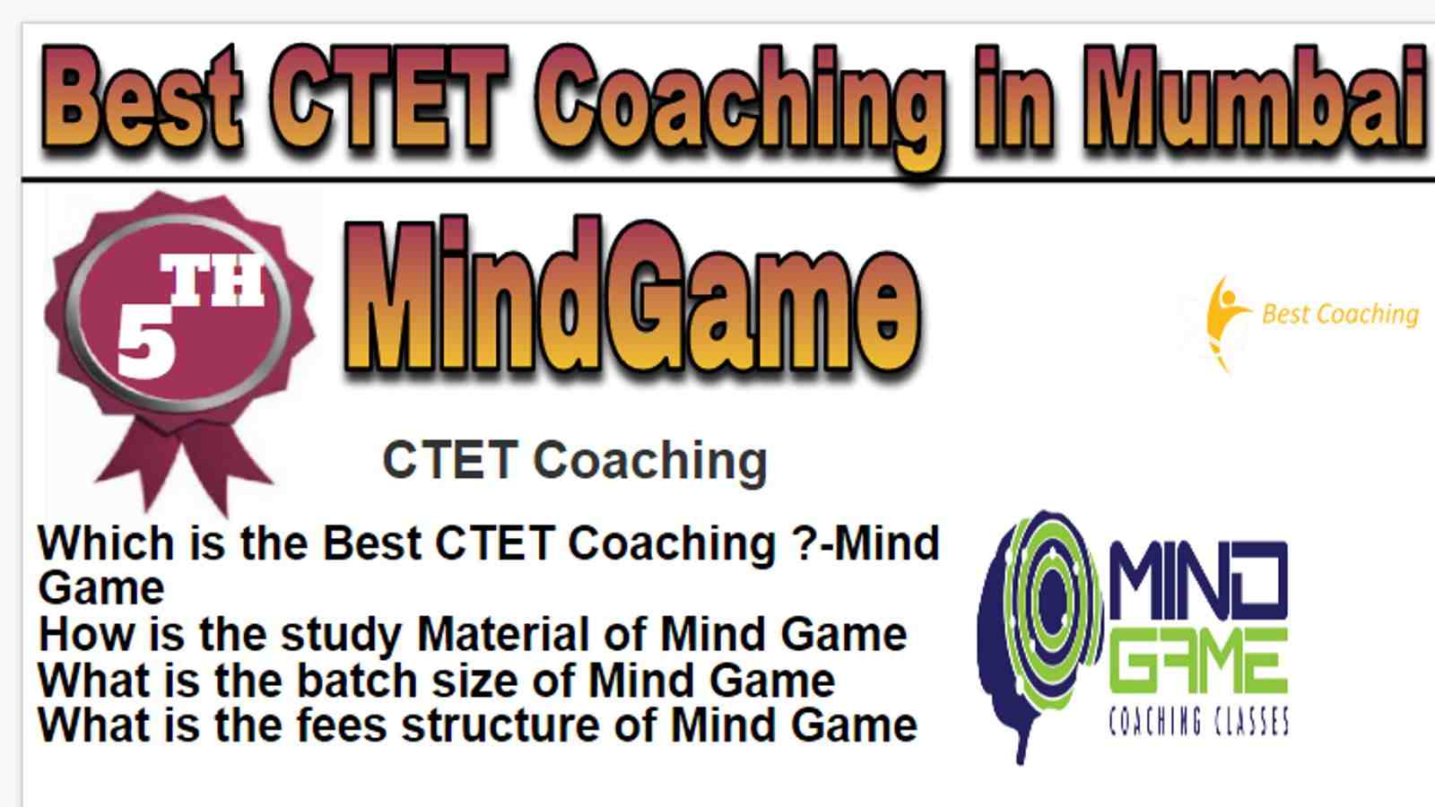 Rank 5 Best CTET Coaching in Mumbai