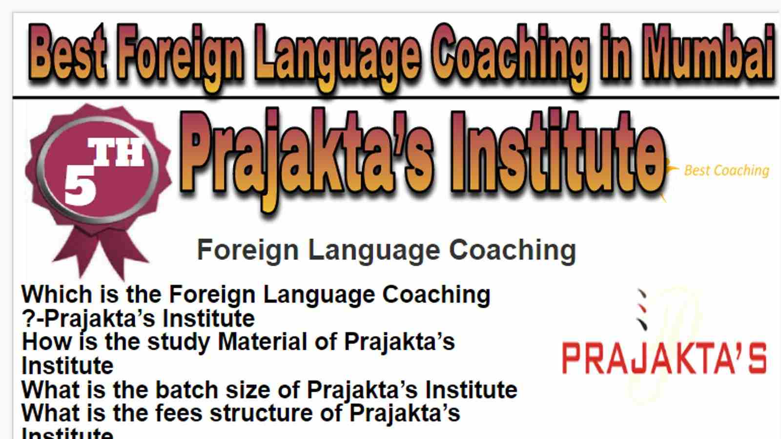 Rank 5 Best Foreign Language Coaching in Mumbai