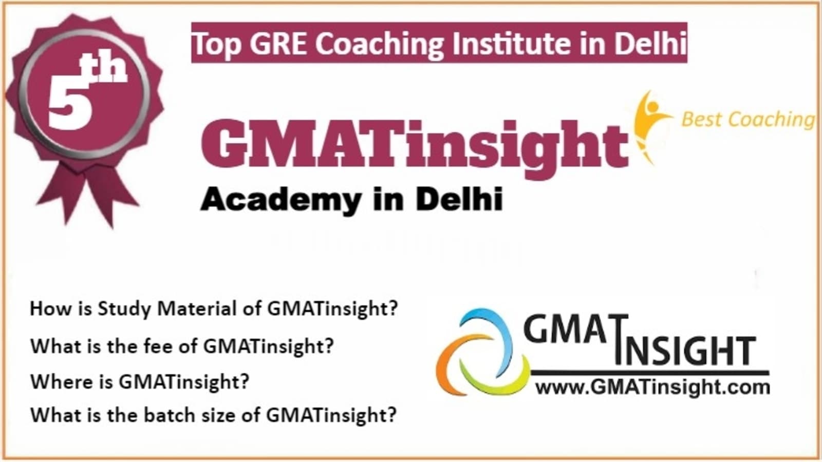 Rank 5 Best GRE Coaching in Delhi