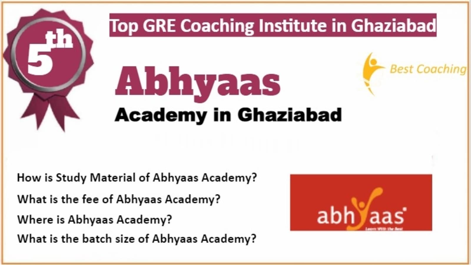 Rank 5 Best GRE Coaching in Ghaziabad