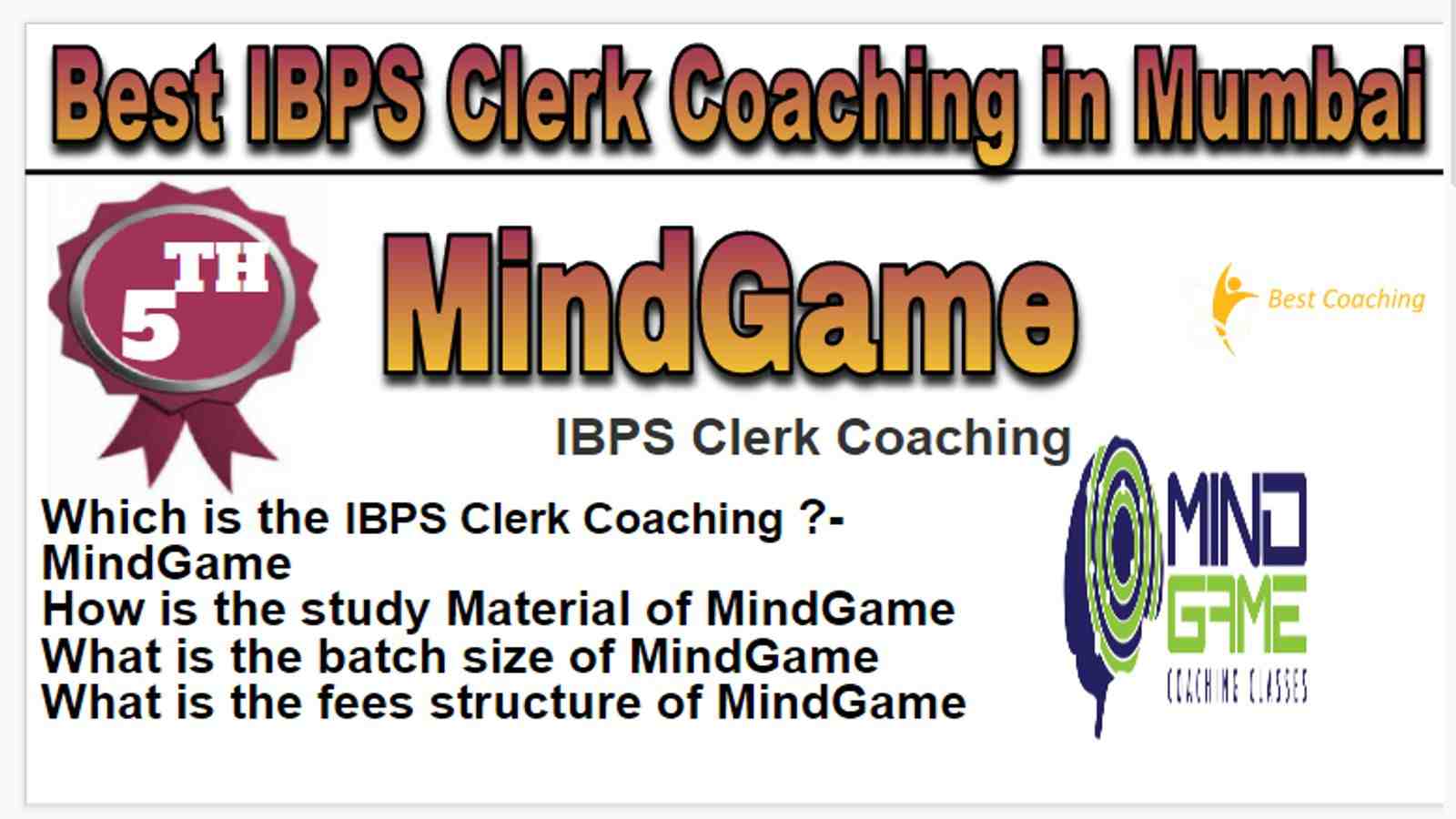 Rank 5 Best IBPS Clerk Coaching in Mumbai