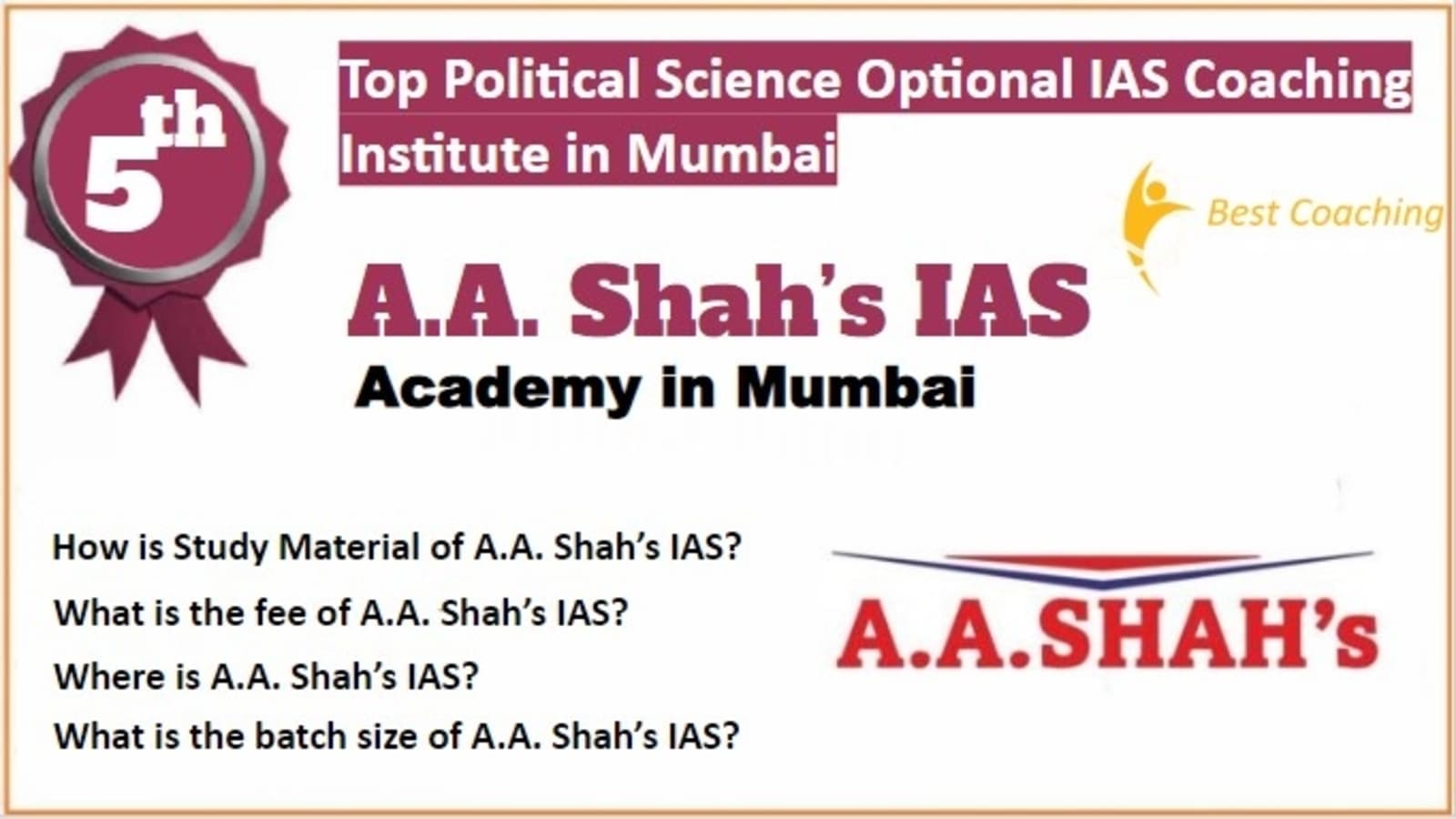Rank 5 Best Political Science & International Relations Optional IAS Coaching in Mumbai