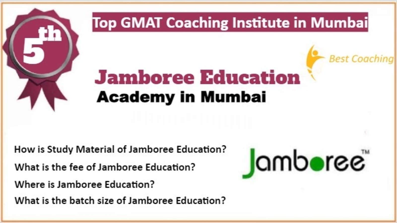Rank 5 Top GMAT Coaching in Mumbai