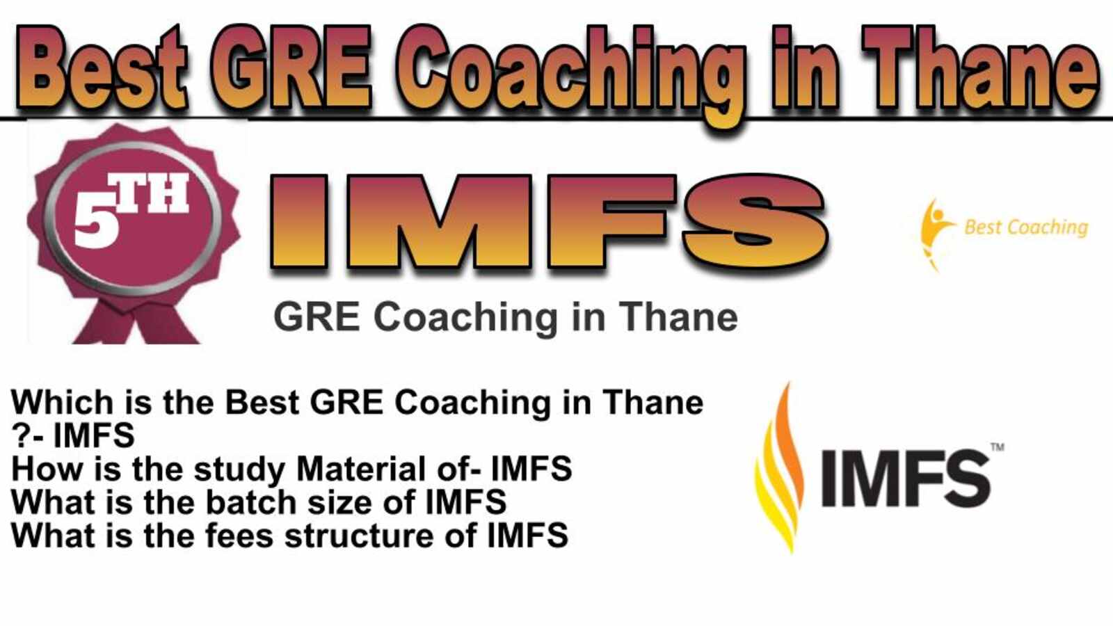 Rank 5 best GRE coaching in Thane
