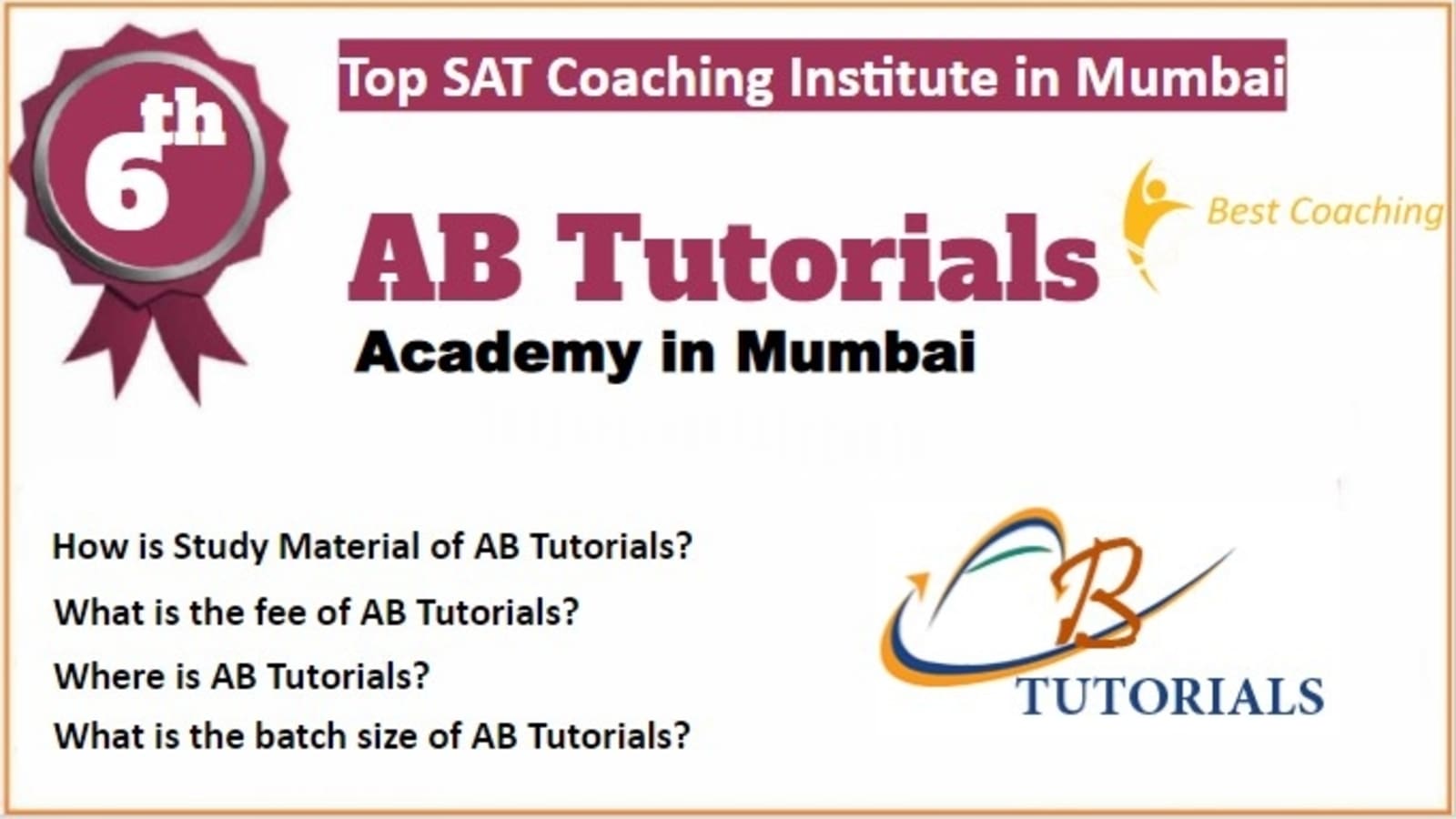 Rank 6 Best SAT Coaching in Mumbai