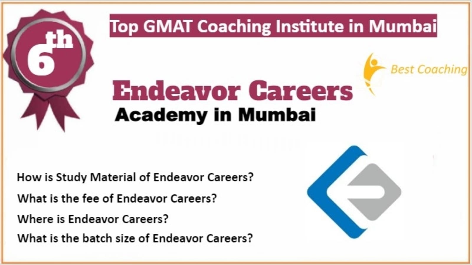 Rank 6 Top GMAT Coaching in Mumbai