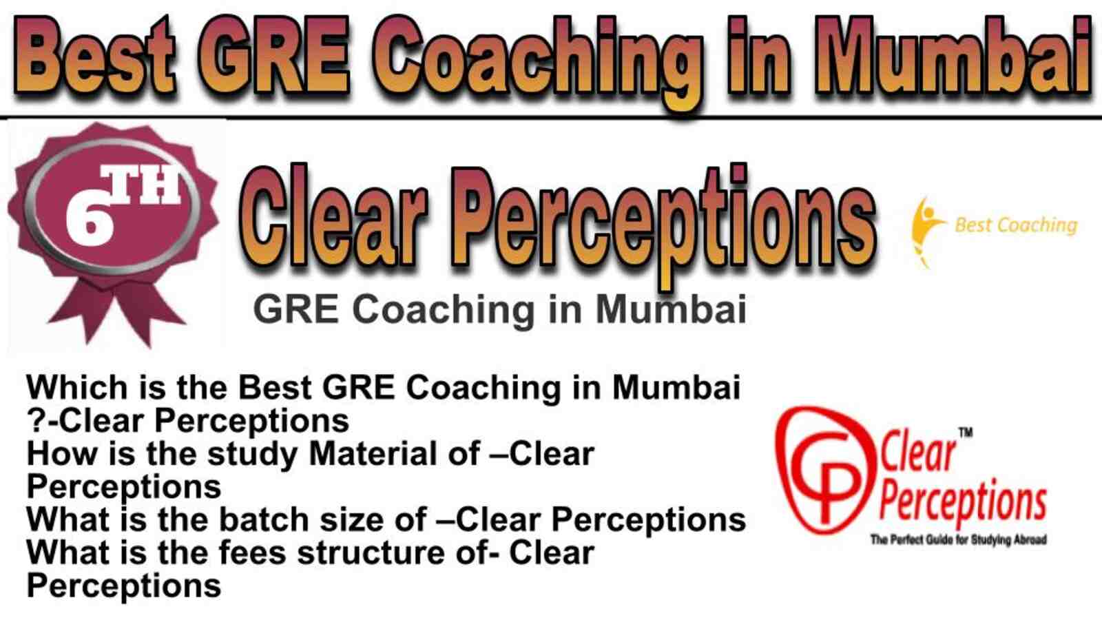 Rank 6 best GRE coaching in Mumbai