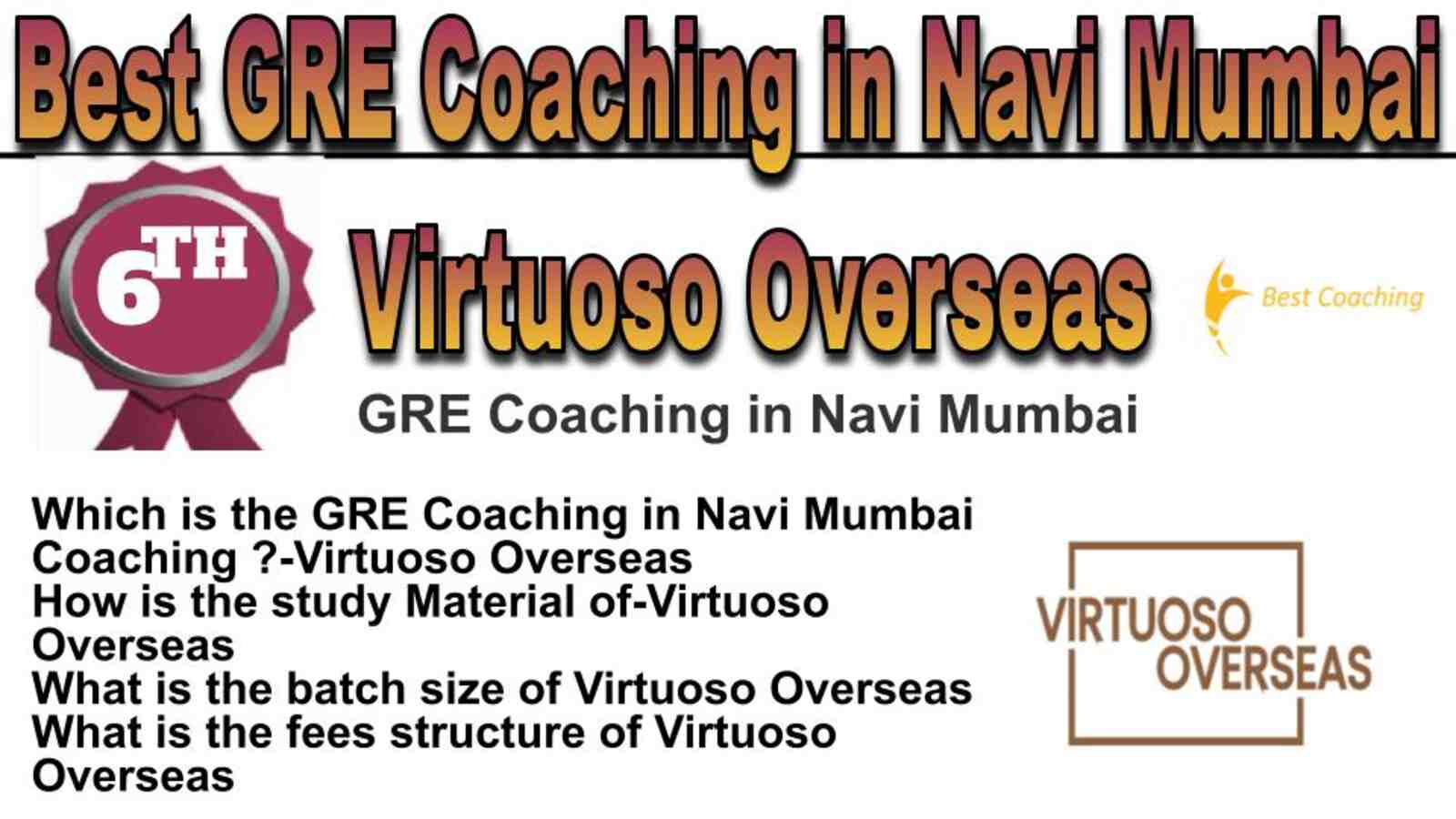 Rank 6 best GRE coaching in Navi Mumbai