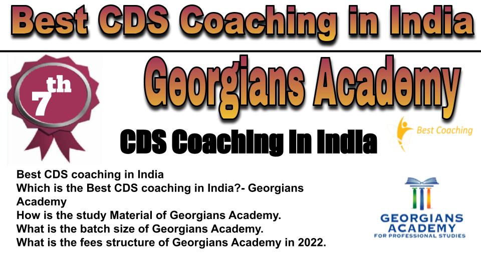 Rank 7 Best CDS Coaching in India