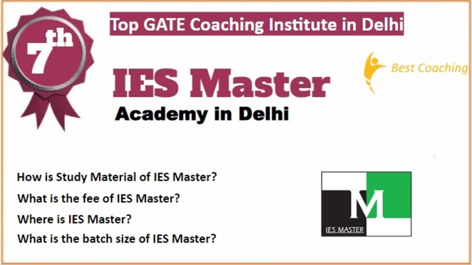 Rank 7 Best GATE Coaching in Delhi