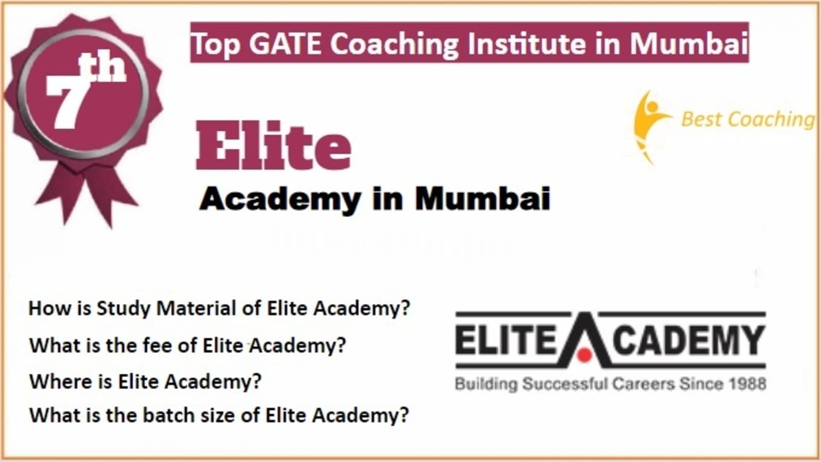 Rank 7 Best GATE Coaching in Mumbai