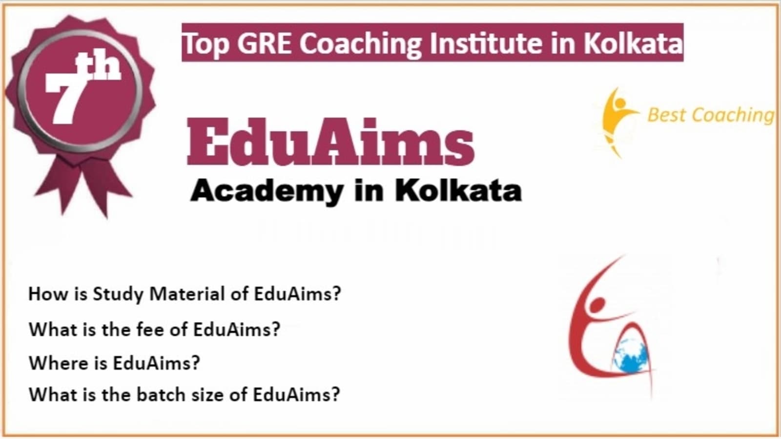 Rank 7 Best GRE Coaching in Kolkata
